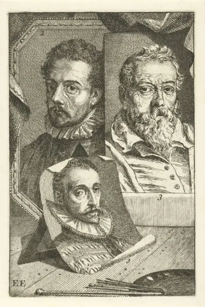 Portretten van Joris Hoefnagel, Frans Francken en Hieronymus Francken
