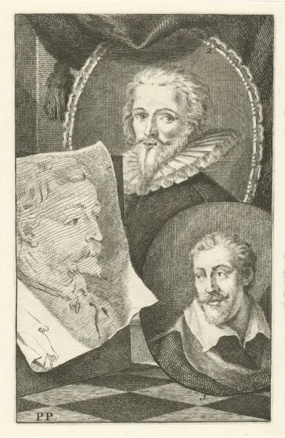 Portretten van Joseph Heintz de Oude, Nicolaas Kornelisz van Delff en Cornelis IJsbrandsz Cuffeus