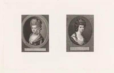 Portretten van Juliana Cornelia de Lannoy en Angelica Kauffmann