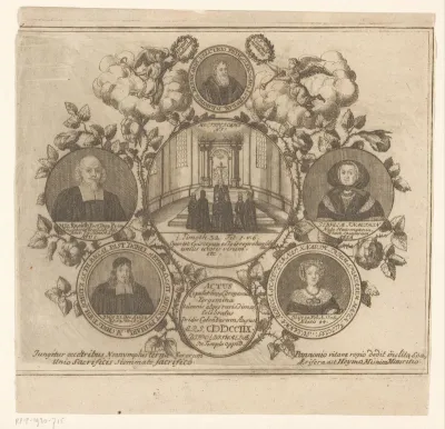 Portretten van leden van de familie Knauth