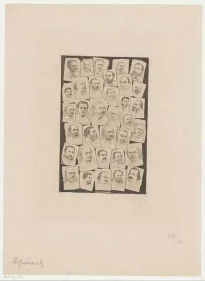 Portretten van leden van de Société des gens de lettres