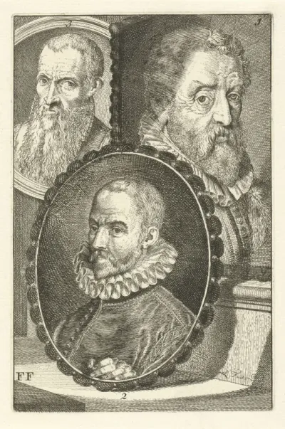 Portretten van Maerten de Vos, Jan van der Straet en Jan Gols van Kaiserswerth