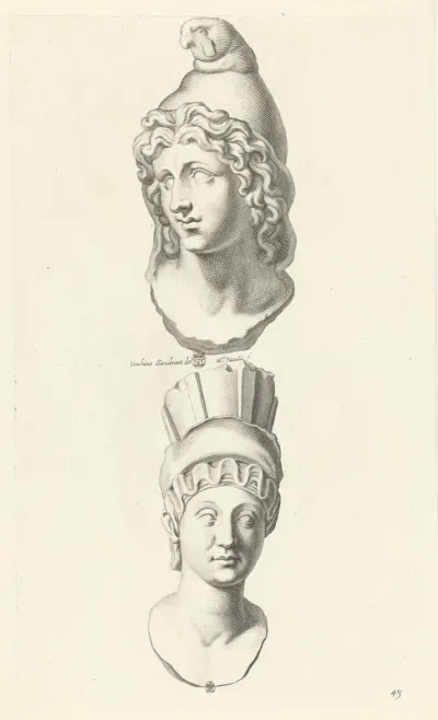 Portretten van Paris en Cybele