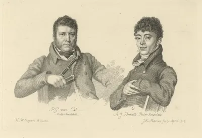 Portretten van Pieter Gerardus van Os en Albertus Jonas Brandt