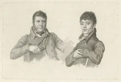 Portretten van Pieter Gerardus van Os en Albertus Jonas Brandt