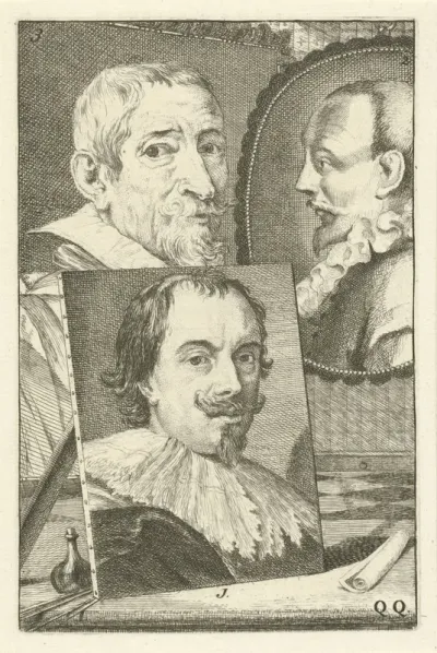 Portretten van Pieter Stevens, Jan Saenredam en Joos de Momper II