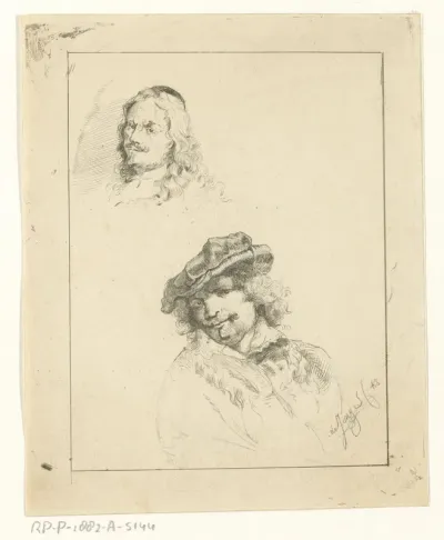 Portretten van Rembrandt en Tilmans