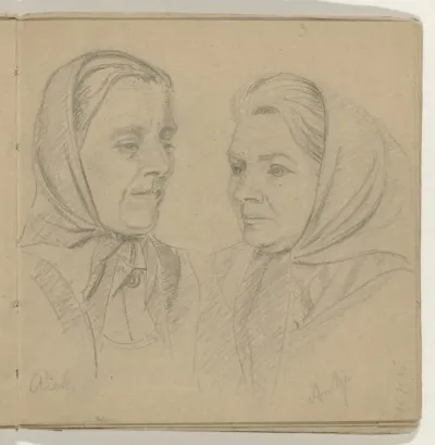 Portretten van Riek en Antje
