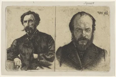 Portretten van Samuel Verveer en Jan Weissenbruch