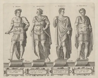 Portretten van vier Romeinse keizers