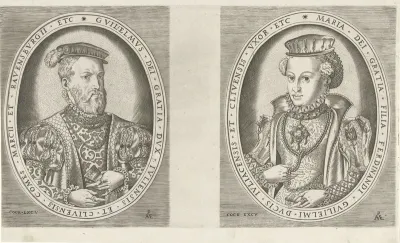 Portretten van Willem II, hertog van Gelre, en van Maria van Oostenrijk, hertogin van Gelre
