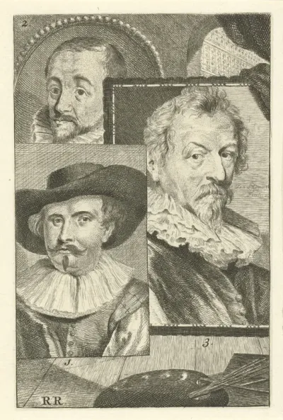 Portretten van Willem van Nieulandt II, Gerrit Pietersz. Sweelink en Hendrik van Balen I