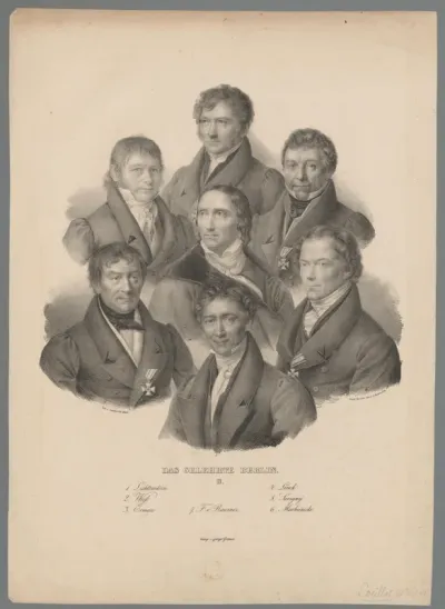 Portretten van zeven Berlijnse geleerden