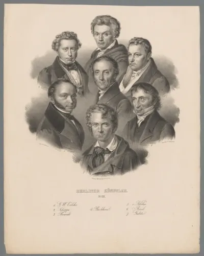 Portretten van zeven Berlijnse kunstenaars