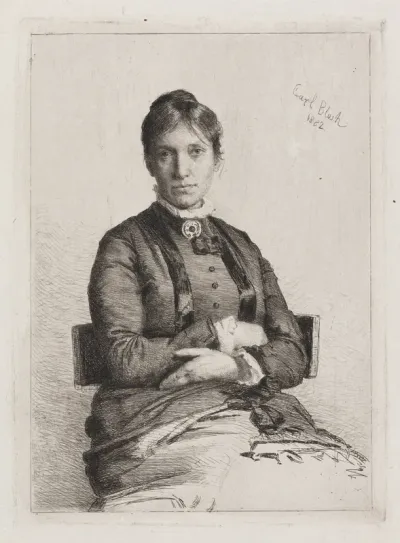 Portræt af Alma Bloch, f. Trepka