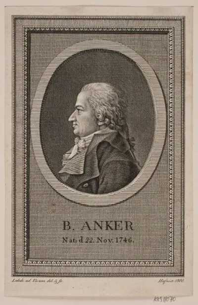 Portræt af B. Anker