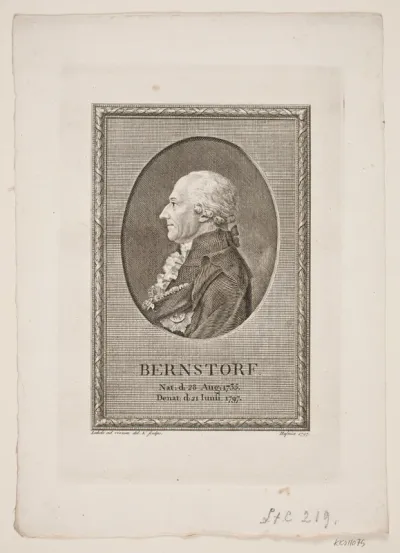 Portræt af Bernstorf