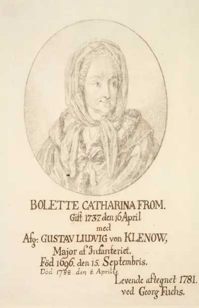 Portræt af Bolette Catharina From