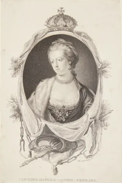 Portræt af Caroline Mathilde
