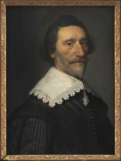 Portræt af den hollandske digter og historieskriver Pieter Cornelisz Hooft (1581-1647)