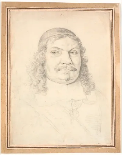Portræt af den holstenske-gottorpske kansler Johan Adolph Kielman von Kielmanseck (1612-1676). Brystbillede enface til højre