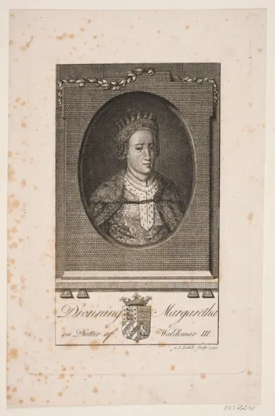 Portræt af dronning Margaretha