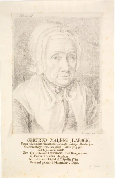 Portræt af Gertrud Malene Laback