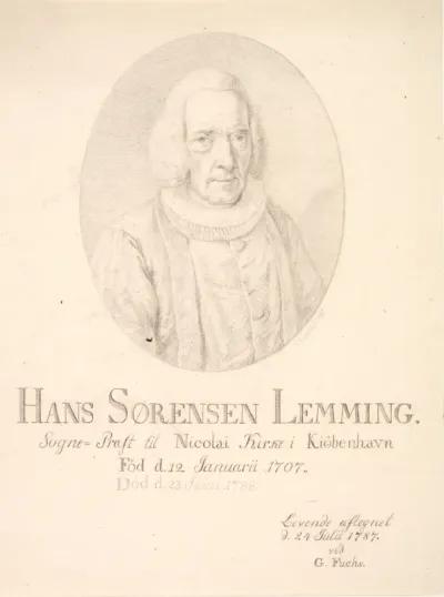 Portræt af Hans Sørensen Lemming