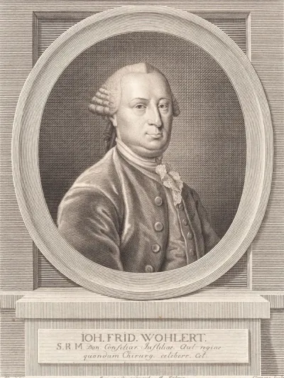 Portræt af Hofkirurg Hans Friedrich Wohlert