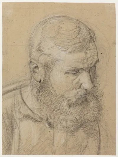 Portræt af J. Th. Lundbye. Brystbillede