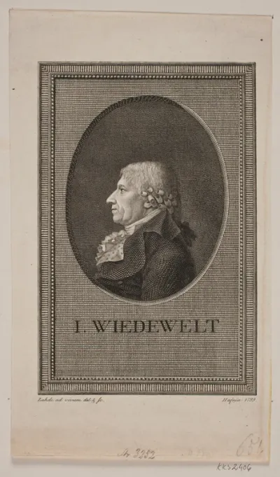Portræt af J. Wiedewelt