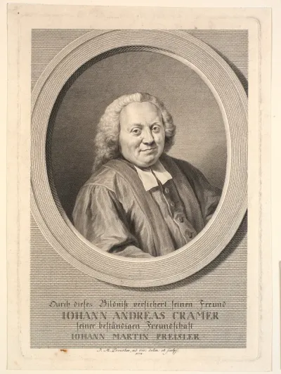 Portræt af Johan Andreas Cramer.