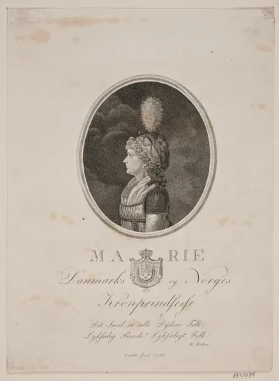 Portræt af Kronprinsesse Marie