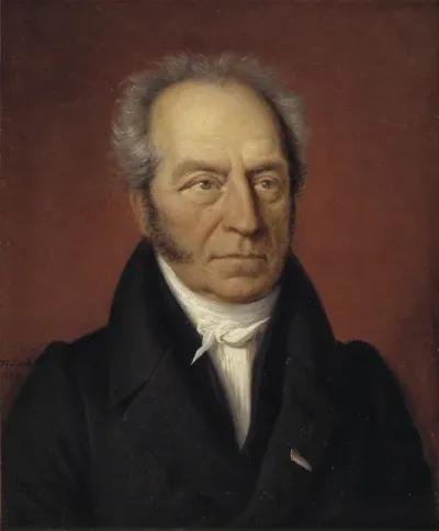 Portræt af kunstkammerforvalter J.C. Spengler