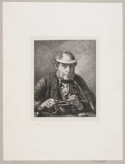 Portræt af kunstnerens far, medaillør F.C. Krohn