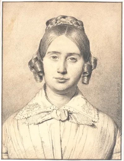 Portræt af kunstnerens hustru, Susanne Cecilie født Købke