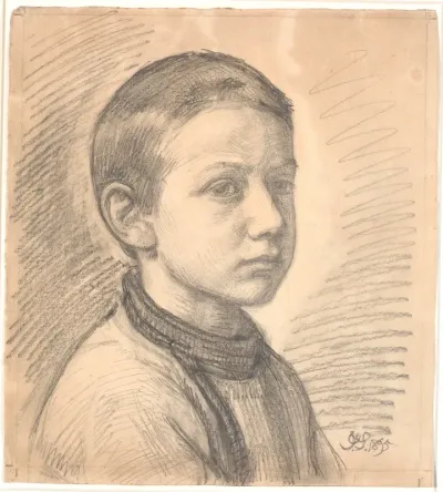 Portræt af maleren J.Th. Skovgaard som dreng