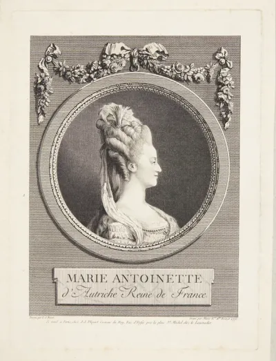 Portræt af Marie-Antoinette