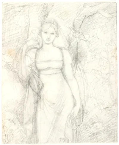 Portræt af Martha Sabine Adolphine Marie de la Calmette, født Mackeprang