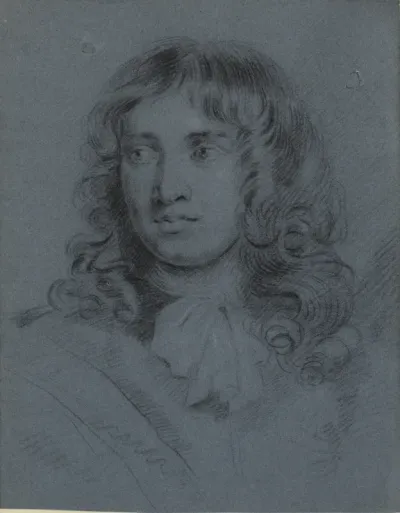Portræt af miniaturemaleren Thomas Flatman som ung