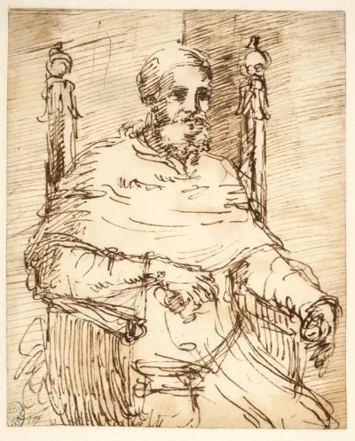 Portræt af pave Julius II. Efter Raphael