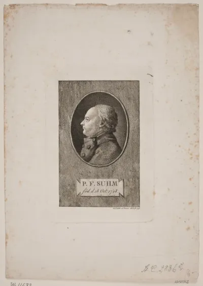 Portræt af Peter Frederik Suhm