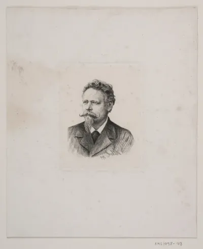 Portræt af radereren J. J. G. Aagaard