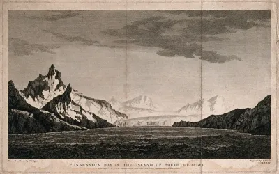Possession Bay in South Georgia, southern Atlantic Ocean