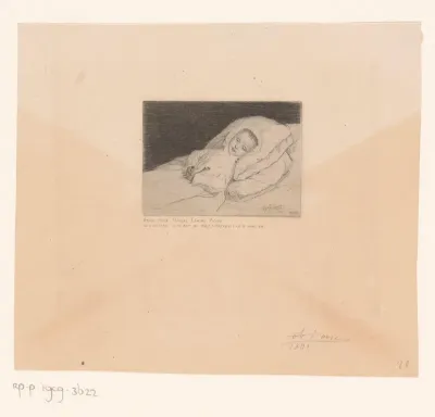 Post-mortemportret van Bruno Marie Nicolas Edmond Picard