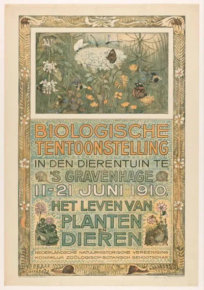 Poster of the Biologische Tentoonstelling (Biological Exhibition)