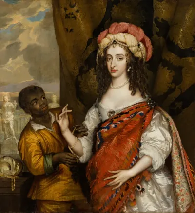 Posthumous Portrait of Mary I Stuart (1631 1660) with a Servant
