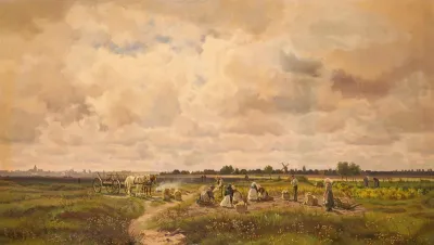 Potato harvest on Fischland