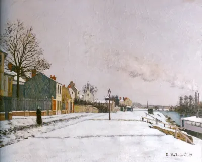 Pothuis Quai in Pontoise, Effect of snow