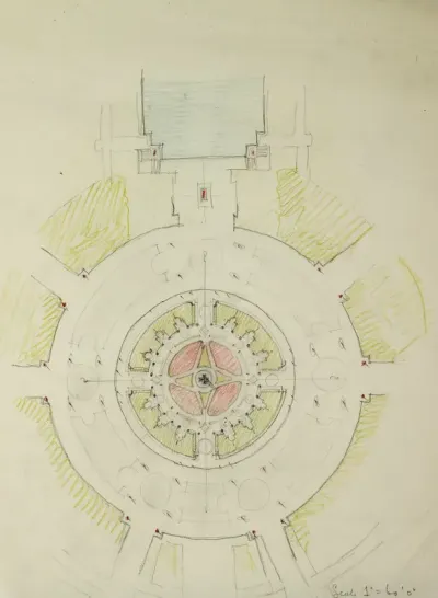 Potomac Round Point, Washington D.C., Plan Sketch